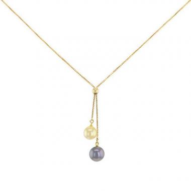 Tasaki necklace in yellow gold and pearls