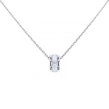 Collar Chanel Ultra en oro blanco y cerámica blanca