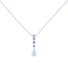 Tasaki necklace in white gold,  sapphires and aquamarine - 00pp thumbnail