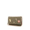 Bolso bandolera Chanel Wallet on Chain en lona acolchada caqui - 00pp thumbnail