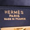 Bolso de mano Hermès  Kelly 32 cm en cuero box azul marino - Detail D4 thumbnail