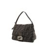 Fendi Mamma Baguette handbag in grey whool and grey leather - 00pp thumbnail
