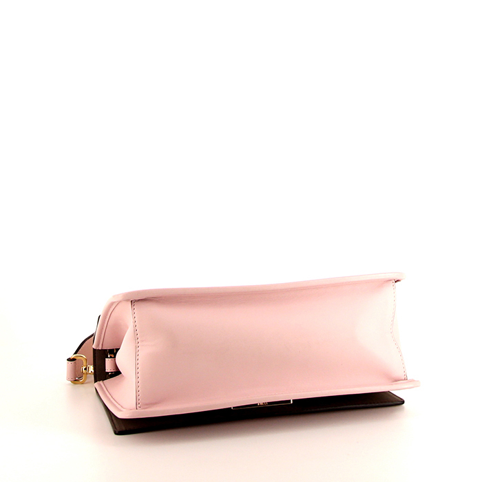 Borsa a tracolla Fendi Kan I in pelle rosa - Detail D5