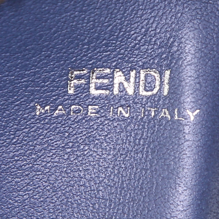 Fendi Dotcom shoulder bag in blue leather - Detail D3