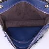 Fendi Dotcom shoulder bag in blue leather - Detail D4 thumbnail