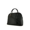 Hermès Bolide 37 cm handbag in indigo blue Fjord leather - 00pp thumbnail