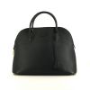 Hermès Bolide 37 cm handbag in indigo blue Fjord leather - 360 thumbnail