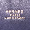 Bolso de mano Hermès Bolide 37 cm en cuero Fjord azul indigo - Detail D4 thumbnail