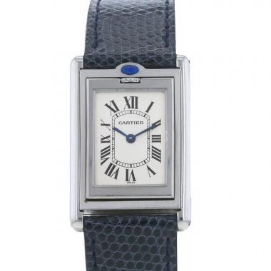 Reloj Cartier Tank Basculante de acero Ref :  2405 Circa  1990