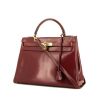 Hermes Kelly 32 cm handbag in red H box leather - 00pp thumbnail