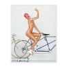 Pierre Houlès, photograph "Janice Dickinson cycling, 1976", print laminated under plexiglass, signed, numbered and certificate of authenticity - 00pp thumbnail