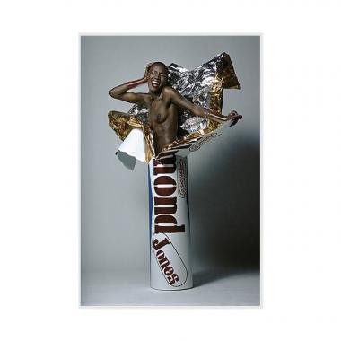 Pierre Houlès, photographie de Grace Jones "Candy bar girls", pour le magazine Lui de juin 1979, tirage argentique contrecollé sous plexiglass, signée, numérotée et certificat d'authenticité