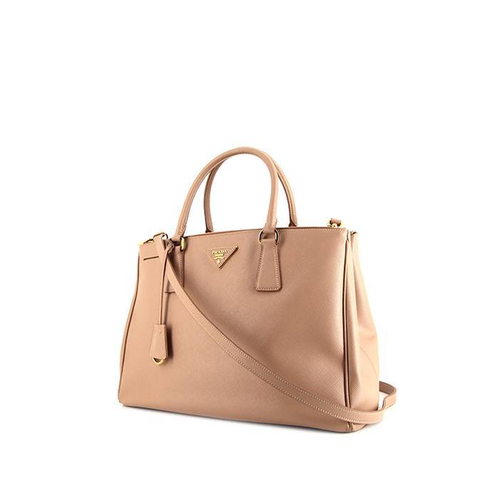 Prada Saffiano Leather Medium Bag In Beige Rose