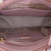 Bolso de mano Prada Galleria en cuero saffiano beige rosado - Detail D3 thumbnail