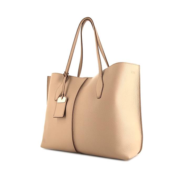 Tod's - Timeless Shopping Bag Brown Leather & Suede Tote