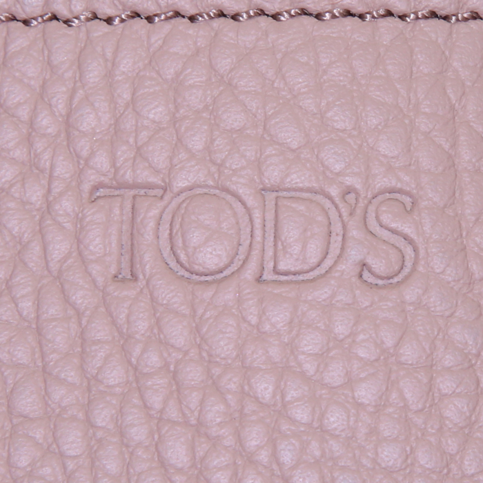 Shopping bag Tod's Joy in pelle martellata beige - Detail D3