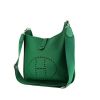 Hermes Evelyne large model shoulder bag in green togo leather - 00pp thumbnail