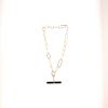 Pomellato Victoria necklace in pink gold and jet - 360 thumbnail