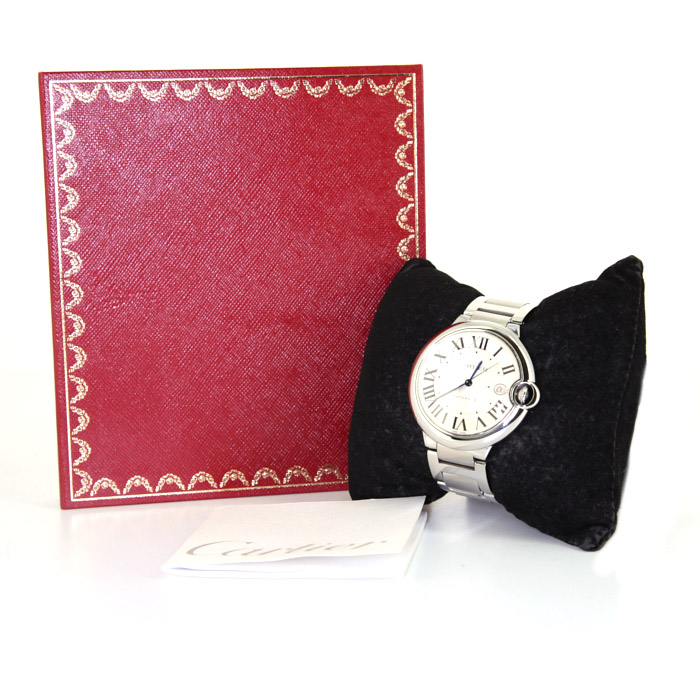 Cartier Ballon Bleu De Cartier watch in stainless steel Ref:  3001 Circa  2011 - Detail D2