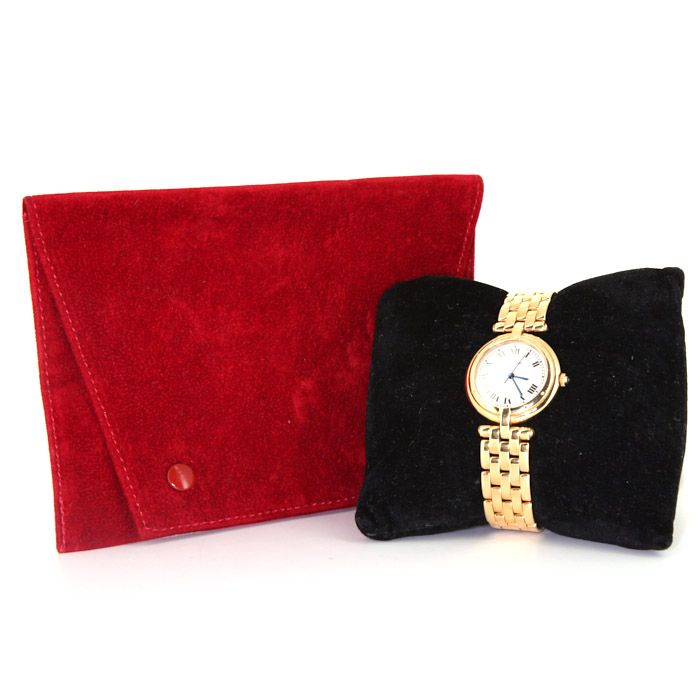 Cartier Panthère Vendôme watch in yellow gold Circa  1990 - Detail D2