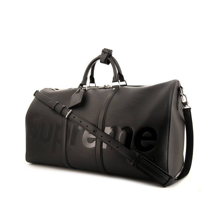 Louis Vuitton X Supreme Black Duffle Bag