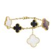 Van Cleef & Arpels Magic Alhambra bracelet in yellow gold,  mother of pearl and onyx - 00pp thumbnail