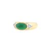 Van Cleef & Arpels 1970's ring in yellow gold,  platinium and chrysoprase - 00pp thumbnail