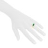 Van Cleef & Arpels 1970's ring in yellow gold,  platinium and chrysoprase - Detail D1 thumbnail