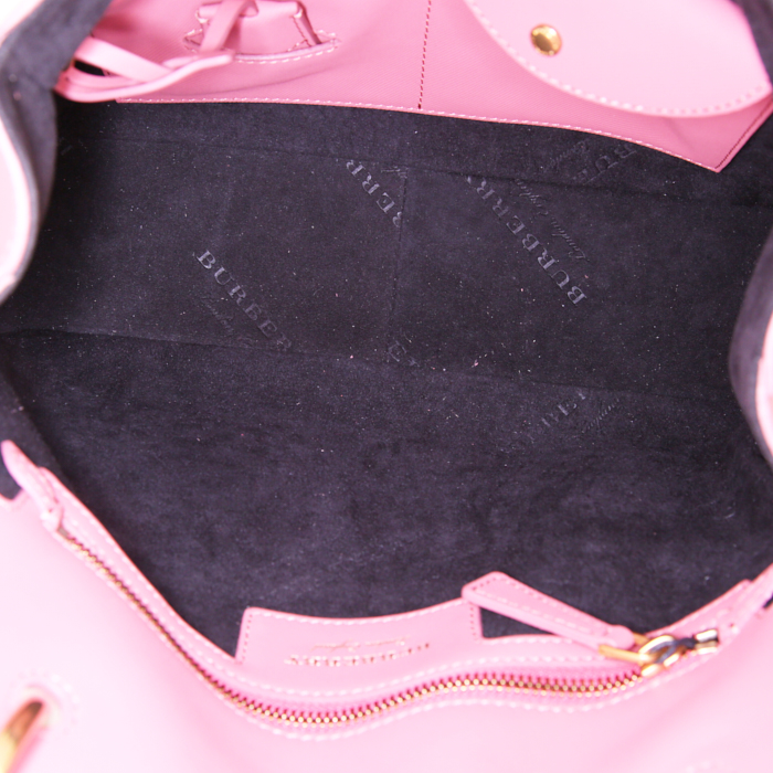 Borsa Burberry DK88 in pelle rosa - Detail D3