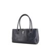 Chanel Executive handbag in blue grained leather - 00pp thumbnail