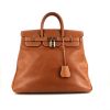 Bolsa de viaje Hermes Haut à Courroies - Travel Bag en cuero epsom color oro - 360 thumbnail