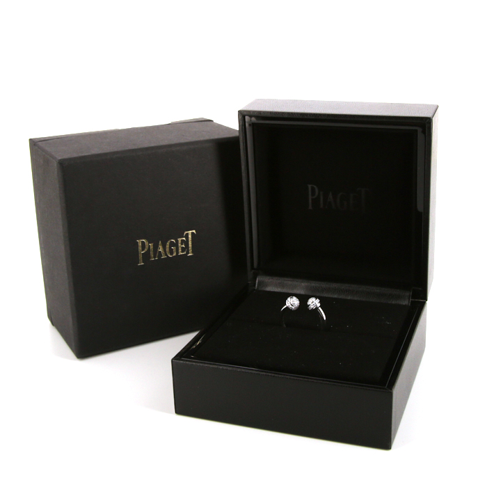 Sortija abierta Piaget Possession en oro blanco y diamantes - Detail D2