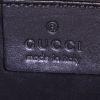 Gucci Jackie handbag in grey velvet and black leather - Detail D3 thumbnail