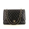 Chanel Timeless Maxi Jumbo handbag in black quilted grained leather - 360 thumbnail