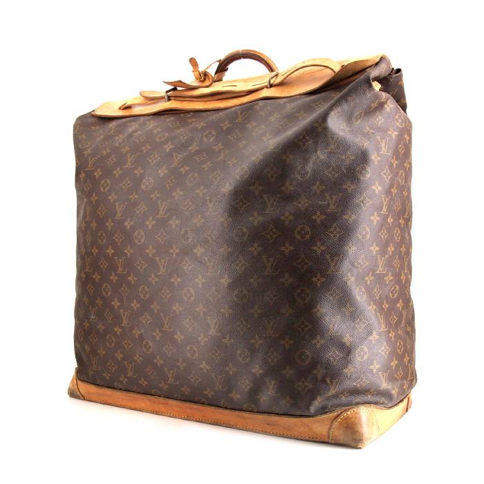 Steamer leather travel bag Louis Vuitton Brown in Leather - 38006991