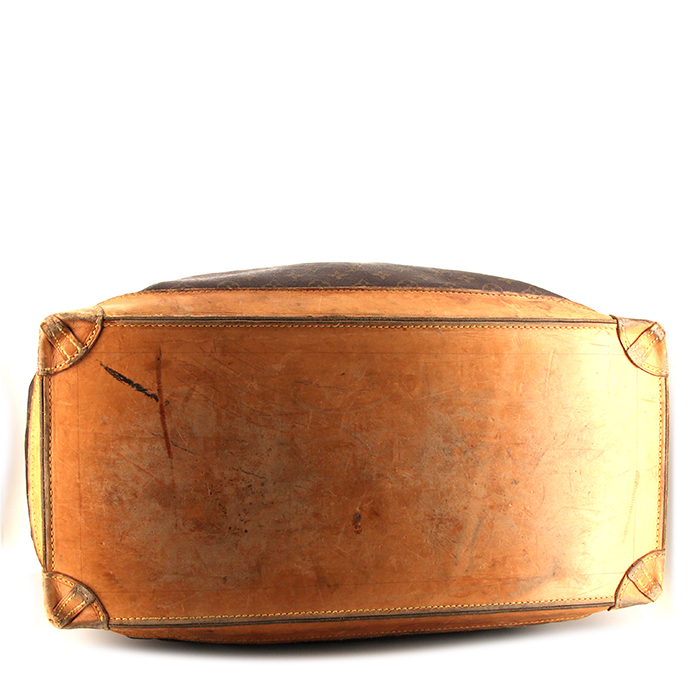 Louis Vuitton Steamer Bag - Travel Bag travel bag in monogram canvas and natural leather - Detail D4