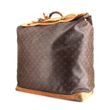 Steamer cloth travel bag Louis Vuitton Brown in Cloth - 34186722