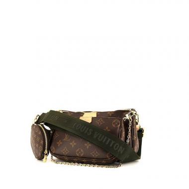 Bolso/bolsito Louis Vuitton Multi-Pochette Accessoires en lona Monogram marrón y cuero natural