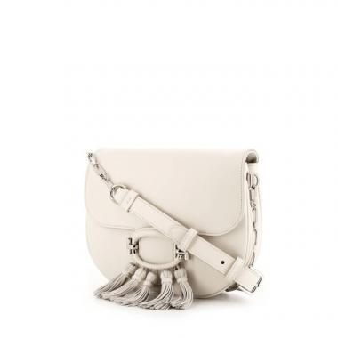 Bolso bandolera Tod's T-Ring en cuero blanco