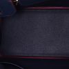 Hermes Birkin 30 cm handbag in navy blue togo leather and burgundy piping - Detail D2 thumbnail
