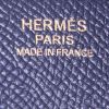Hermes Birkin 30 cm handbag in navy blue togo leather and burgundy piping - Detail D3 thumbnail