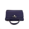 Hermes Kelly 35 cm handbag in dark blue togo leather - 360 Front thumbnail