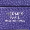 Sac à main Hermes Kelly 35 cm en cuir togo bleu-foncé - Detail D4 thumbnail