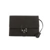 Pochette sac à dépêches Hermès en cuir togo noir - 360 thumbnail