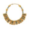 Mithé Espelt, Necklace, jewellery in embossed and glazed earthenware, crackled gold, from the 1950's - 00pp thumbnail