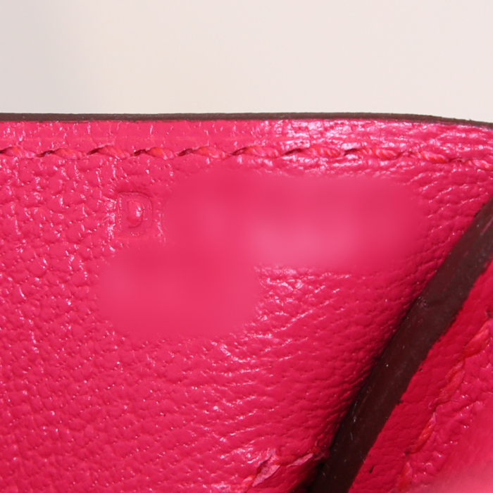 Borsa Hermes Birkin 30 cm in pelle Epsom Rose Extrême - Detail D4