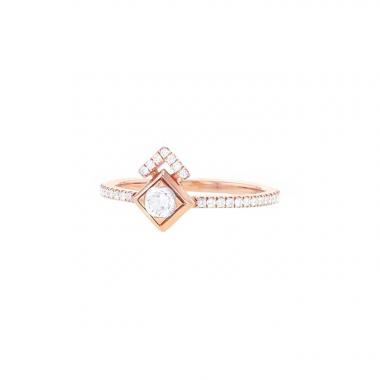 Sortija Messika My Soul en oro rosa y diamantes