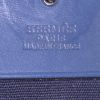 Bolso bandolera Hermes Herbag en lona azul marino y cuero azul marino - Detail D4 thumbnail