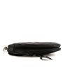 Dior Saddle handbag in canvas and black leather - Detail D4 thumbnail
