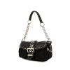 Prada Vintage handbag in black canvas and leather - 00pp thumbnail